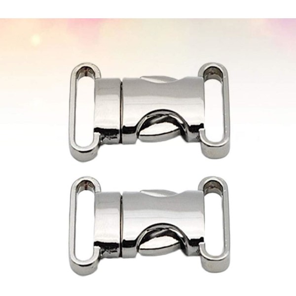 2 st metall sidospännen justerbara snabbfrigöringsklämmor DIY-hantverkstillbehör (silver) Silver