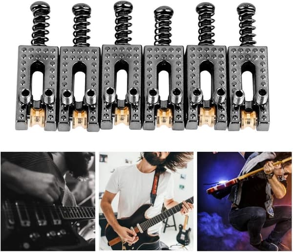 6 st gitarrstallar elektrisk gitarrstall tremolo för 6 strängar Tele elektrisk gitarr