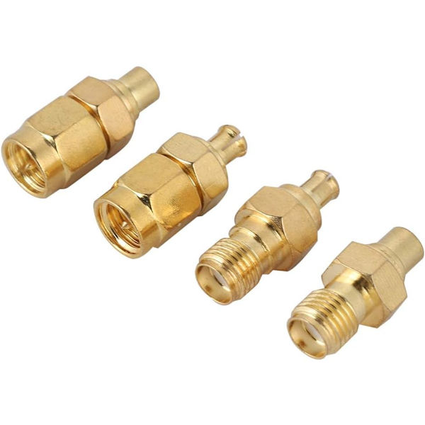4PCS Bonatos Nickel Plating MMCX till SMA adapter luftradio