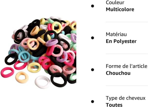 200 stk elastisk hår til barn, mini elastiske hårlenker fargerike søte til babyjenter