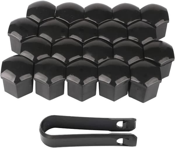 20 stk 19mm hjulmutterhette, hjulbolt sekskantede dekkmuttredeksler