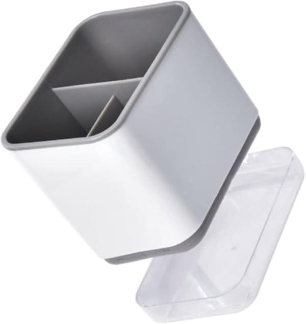 Bestikkholder Bestikkavløp Vask Caddy, Polypropylen, én størrelse (grå) Grey