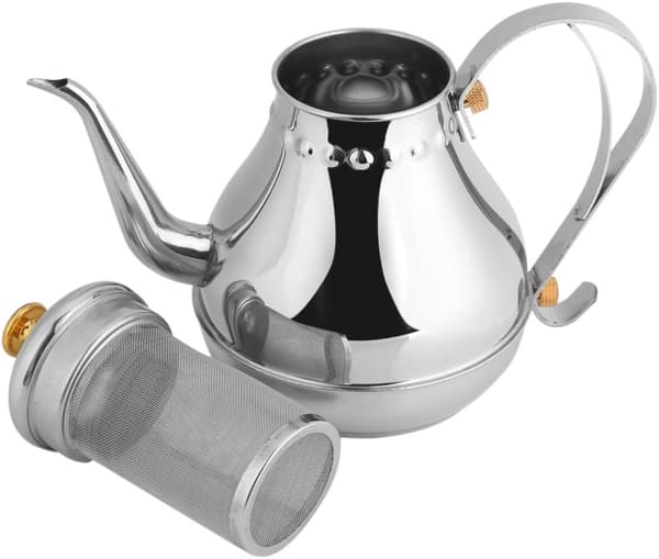 1,2L Svanhalset Kedel i Rustfrit Stål til Pour Over Kaffe og Te med Filter