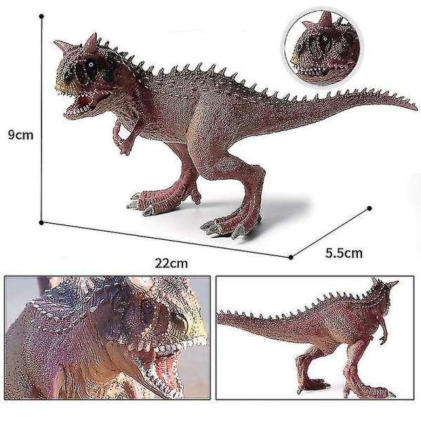 8,6\" Dinosaurie Figur Karnivor Dinosaurie Still Modell Staty - Horned Dragon