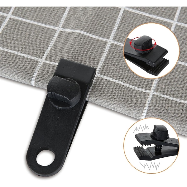 Set med 30 klämmor för slips, tång för att låsa presenning, för markis Bache Camping Canvas Shading