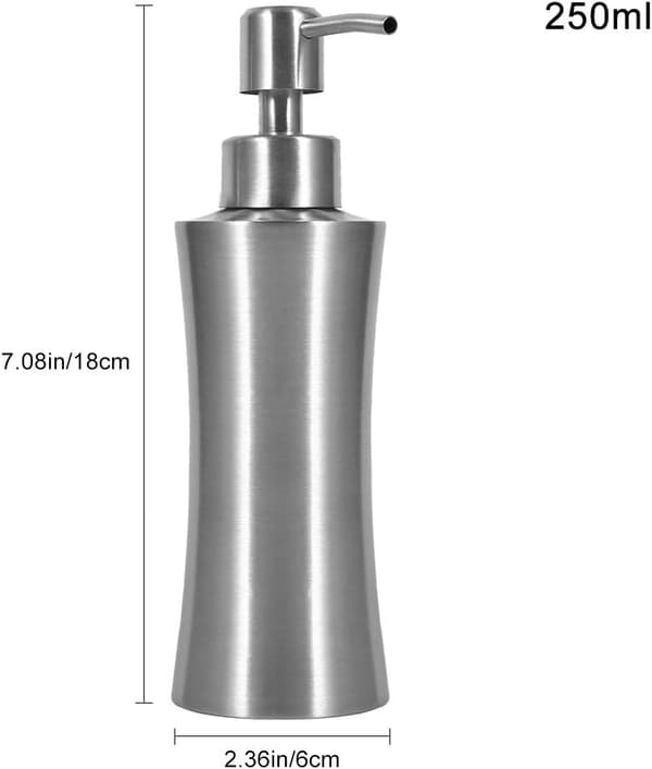 Rostfri duschpump tvålbehållare flytande flaska (250 ml) 1 st 250ml