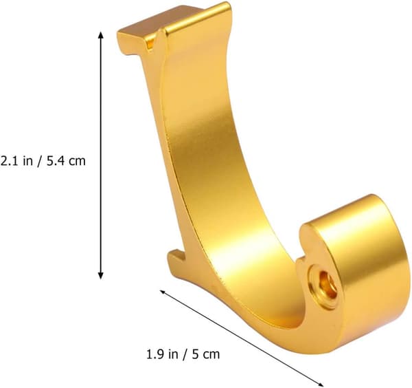 2 st färgglada dörrkrokar med en delfin för badrum, kök och sovrum (guld) Gold