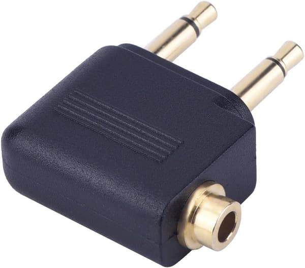 3 stk. flyhodetelefonkonverteringspluggadapter 3,5 mm flyhodetelefonadapter