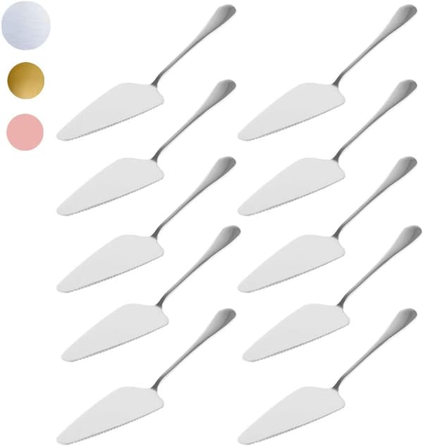 Tårtkniv, 10-pack, rostfritt stål