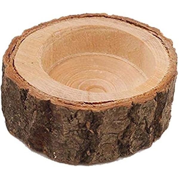 Trä Ljusstake Lampa DIY Stake Ljusstake Heminredning - (Kort) 12 Stycken