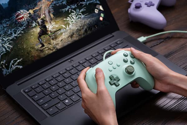 Ultimate C kablet controller til Windows PC, Android, Steam Deck & Raspberry Pi (grøn) Green