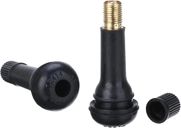 40 stk Bilventil Gummi TR414, Gummidekkventiler, Ventilinnsats, Gummiventilhette