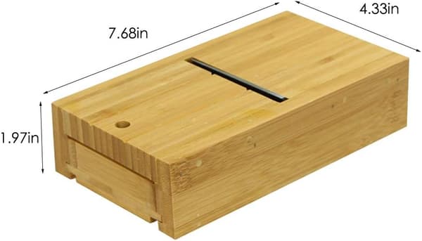 Tvålform i bambu, justerbar trimmer, handgjorda tvålreparationsverktyg