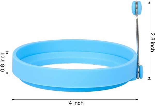 4 stk silikon eggering, non-stick eggeringer, eggekokeringer, pannekakeringer