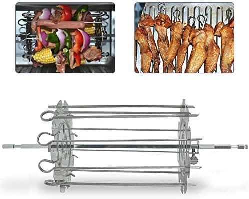 Grillspydbur i rustfritt stål, stekebur, grillnålebur
