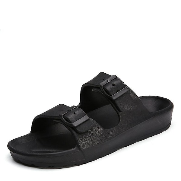 Herrsandal i klassisk stil med justerbar rem (svart, 41) black 41