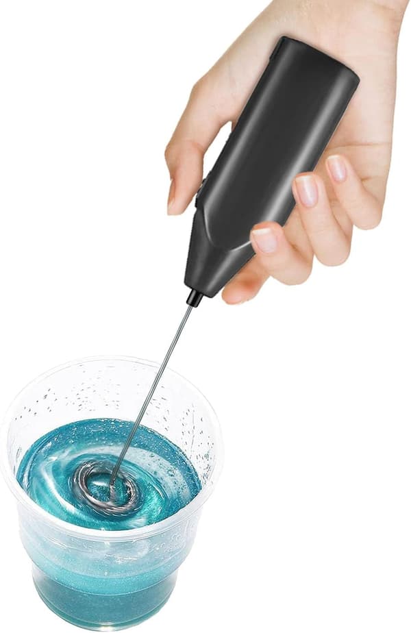 Håndholdt elektrisk æggepisker (sort) 1 stk. Black