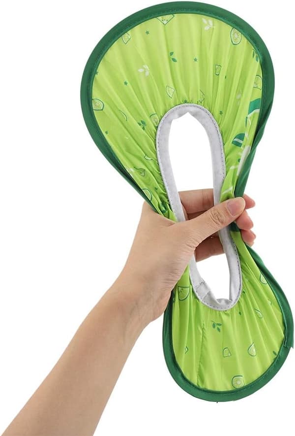 Hårvaskehat til småbørn, babybadehat sikker shampoo brusehat beskyttelse (grøn) green
