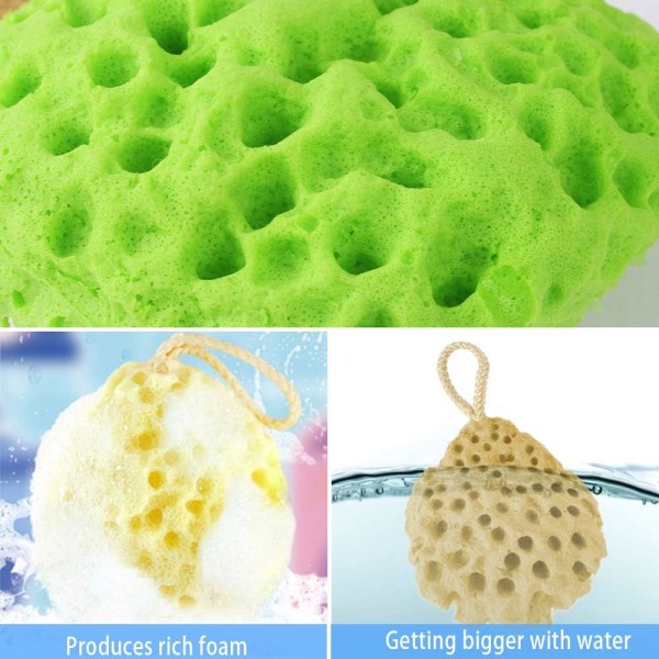 Baby Honeycomb Body Wash Loofah Exfoliating Wash Ball 9.5*8.5*3.5cm 5pcs