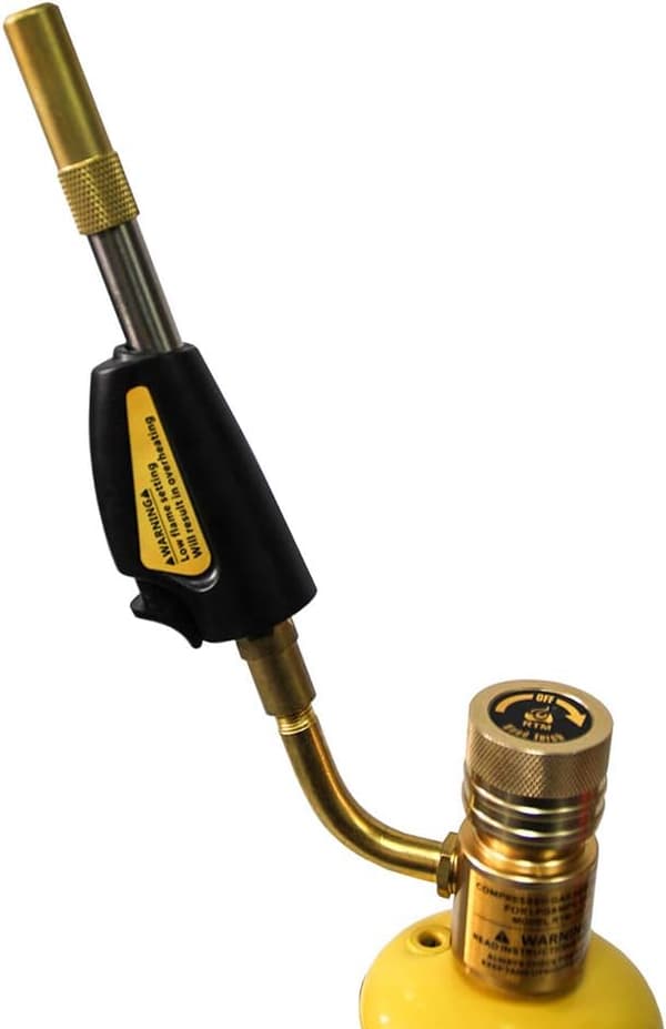 Gas Selvantændende Turbo Brænder Regulator Lodning Svejsning VVS Pistol