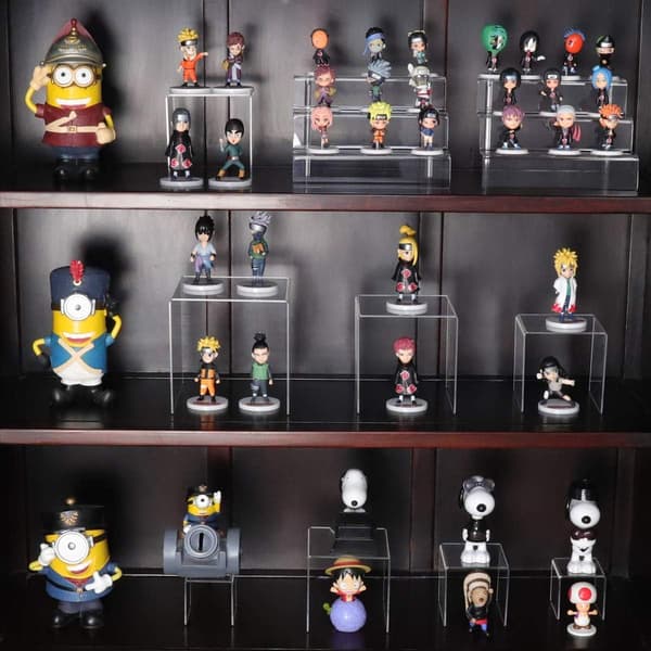 1 set akryl displayställ för figurer | Smyckesdisplayställ | transparenta displayställ