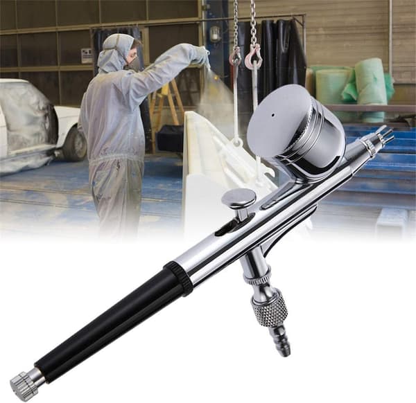 Airbrushsett 0,5 mm maling kunst neglekunst sprøytepistol kompressor
