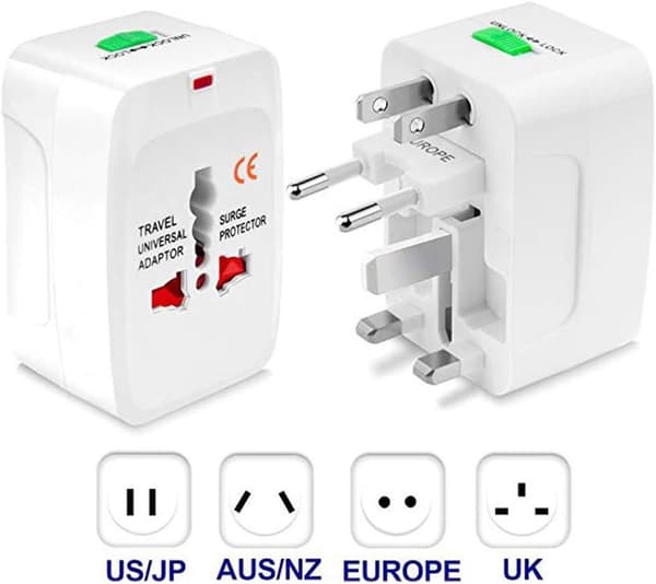 Multifunksjonell reisekonverteringsplugg Universal veggladerpluggadapter
