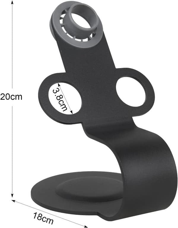 Magnetisk hårfønerholder, stålhårføner, kompatibel, Dyson Organizer Diffuser Dyser, Svart Black