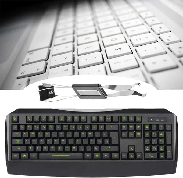 Universal tastatur i rustfrit stål til fjernelse af tastehætter til computertastaturer