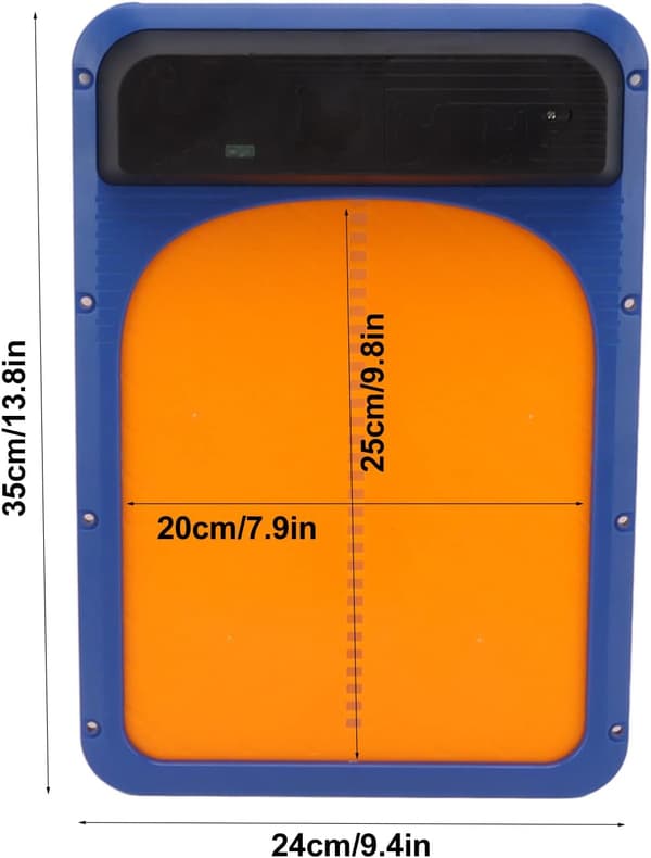 Automatisk døråpner for hønsehus, lyssensor, solid plast for hjemmet (blå og gul) Blue