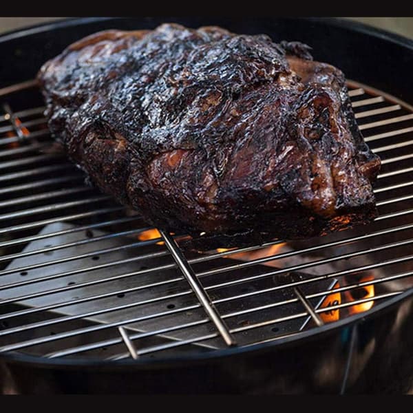 Rygeboks, kulgrillboks, tykt grilltilbehør med hængslet låg