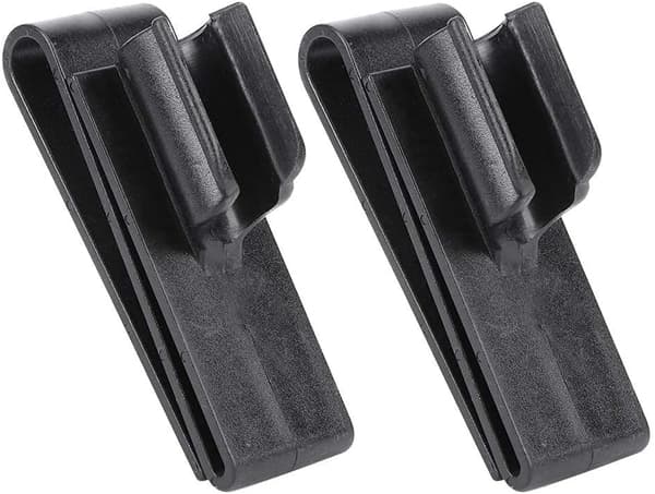 2 stk. sort golfbag-clip-on putterholder, golfputter-clip sportstaske