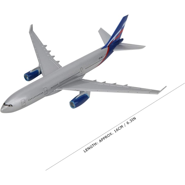 Flygplansmodell, 16 cm legering flygplansmodeller + bas + fäste Die-cast plan för hemmakontorsdekoration