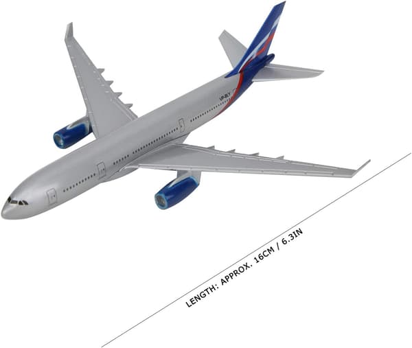 Flymodel, 16 cm legeringsflymodeller + base + beslag trykstøbt fly til hjemmekontorindretning