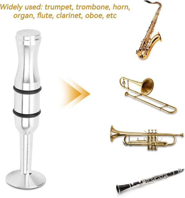 1 st munstycke för bleckblåsinstrument, Root Trainer läppmuskler, byggnadsträning (silver)