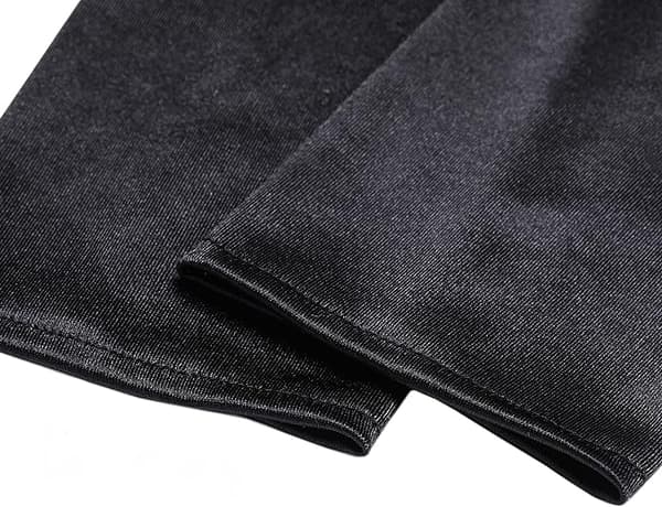 Aftenhandske damehandske lang satin gant bryllup satin kjole tilbehør til aften elastisk størrelse 52 (sort) black