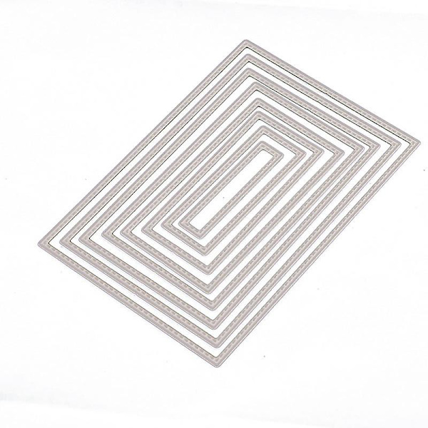 8-delad metallskärmaskin stencil präglings stencil DIY gör scrapbooking album