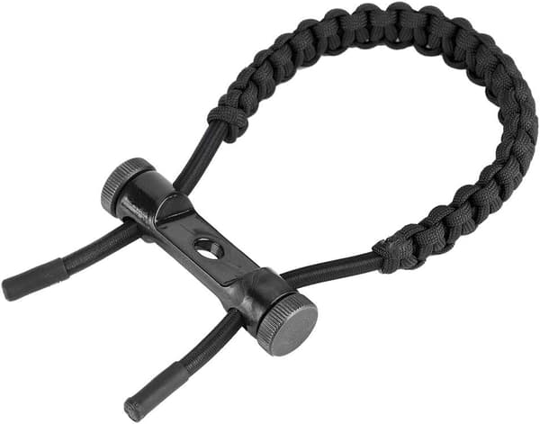 Bueskydningshåndledsrem, 1 stk. justerbar holdbar læderkompositbuehåndledsrem (sort) Black