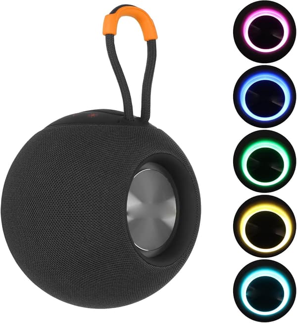 Bærbar højttaler, Bluetooth-højttaler kompatibel med telefon/computer (sort) black