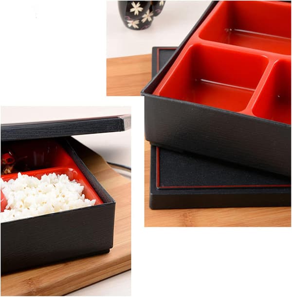 Tradisjonell japansk stil skole sushi og ris catering Bento matboks for brett matbeholdere