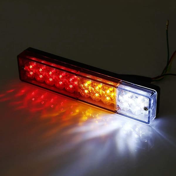 2 stk. baglygter LED lastbil baglygte bremselys stoplys baklys, 12V