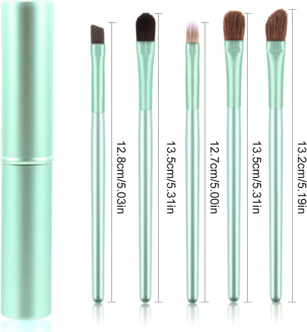 5 st ögonmakeupborstar, ögonskuggsborste set, professionellt makeupborste set