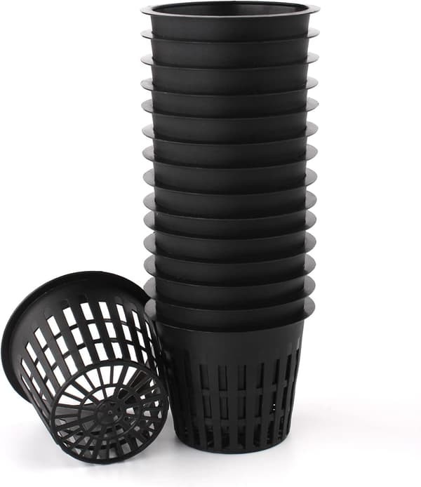 Haveplastnetkop-urtepotte Hydroponisk plantepotte 3 tommer hul 15 stk.
