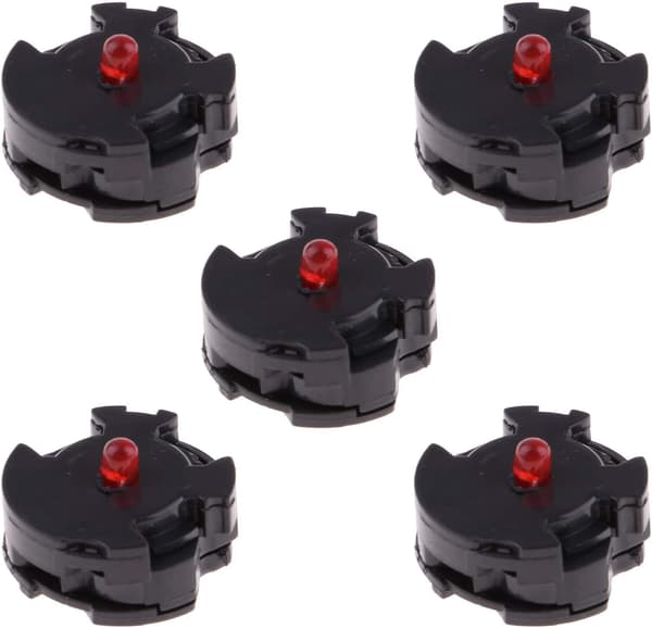 Figurmodel Legetøj LED Lys Legetøj Transformations Tilbehør (Rød) 5 Stykker red
