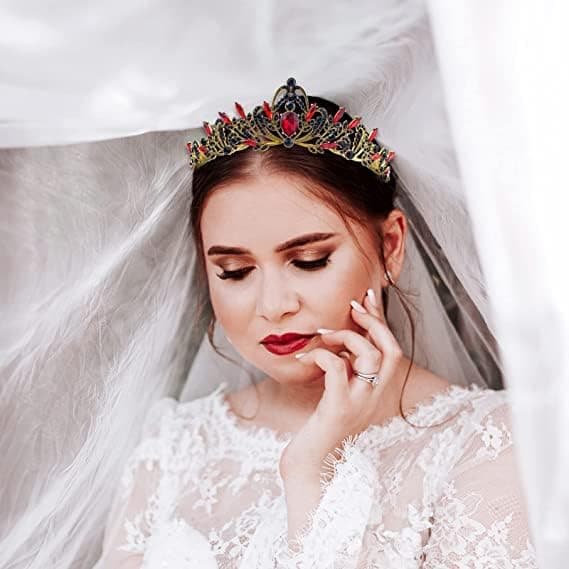 Krystalltiaraer Brudebryllupskroner Bladbarokk Prinsessekrone Krystall