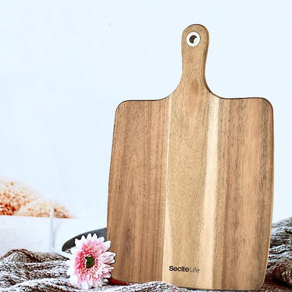 Kvadratisk pizzaskärare skärbräda spade kaklyftare 15,4 x 9,8 x 0,6 tum