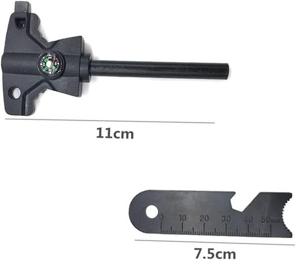 Utendørs Mini Magnesium Flint, Tennstål med Kompass 1 Stykke