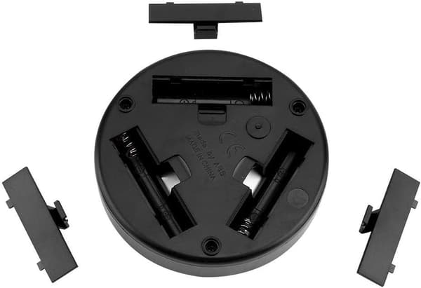 LED-belysning Rund Vinflaskemåtte Sort Skal Lysende Coaster (Hvidt Lys)