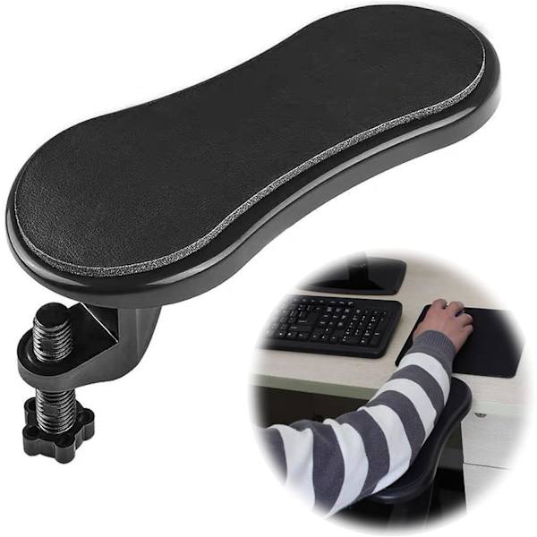 Ergonomiskt justerbart handledsstöd för skrivbordsmus 180° roterande datorhandledsstöd armhållare