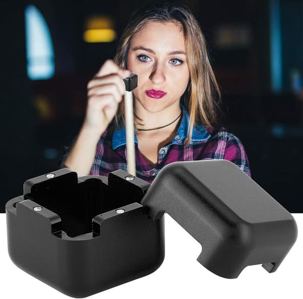 Poolkridtholder Aluminium Bærbar Mini Magnetisk Poolkridtholder Billardkridtholder
